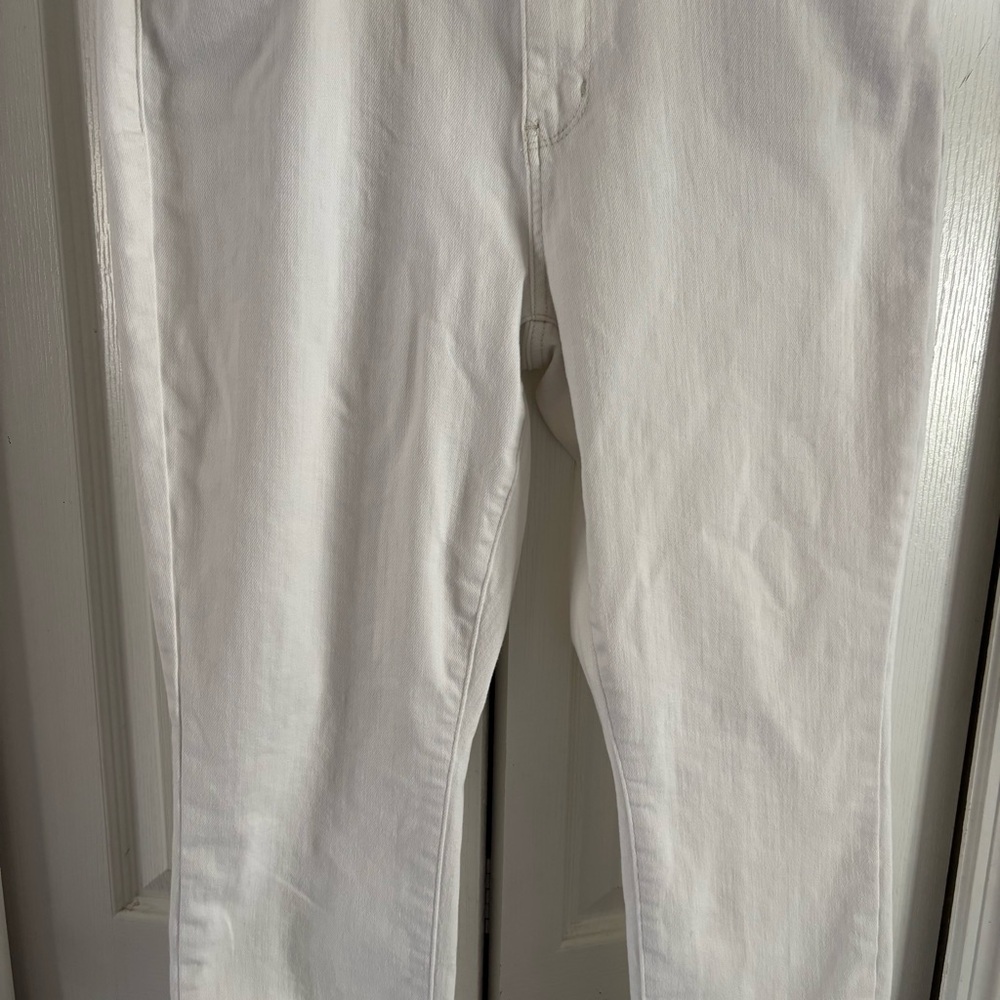 Judy Blue White Double Cuff Boyfriend Jeans Size 29, High Rise Comfort Stretch - Picture 7 of 16